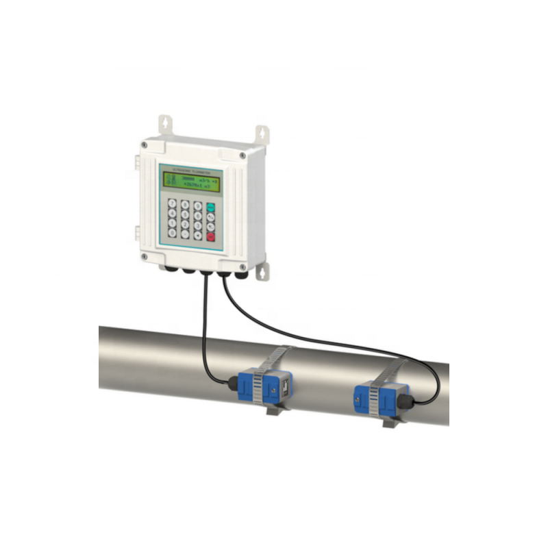 KUF61 Wall Mounted Non-destructive Installation Ultrasonic Flow Meter For Fluid Measurement