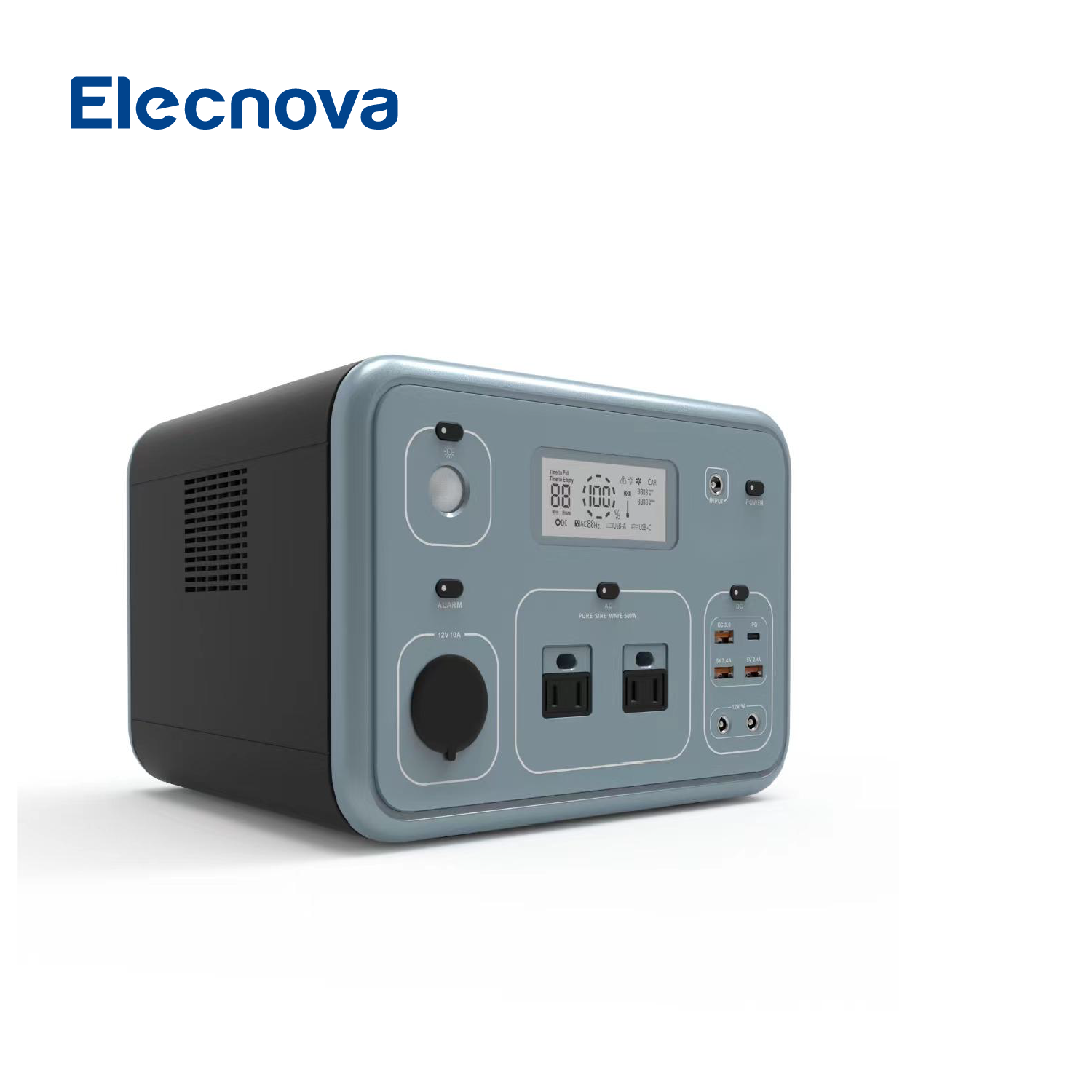 Elecnova  Multi AC\DC Power Output With Solar Panel Charge Lithium Battery Large Capacity Power Station generator diesel