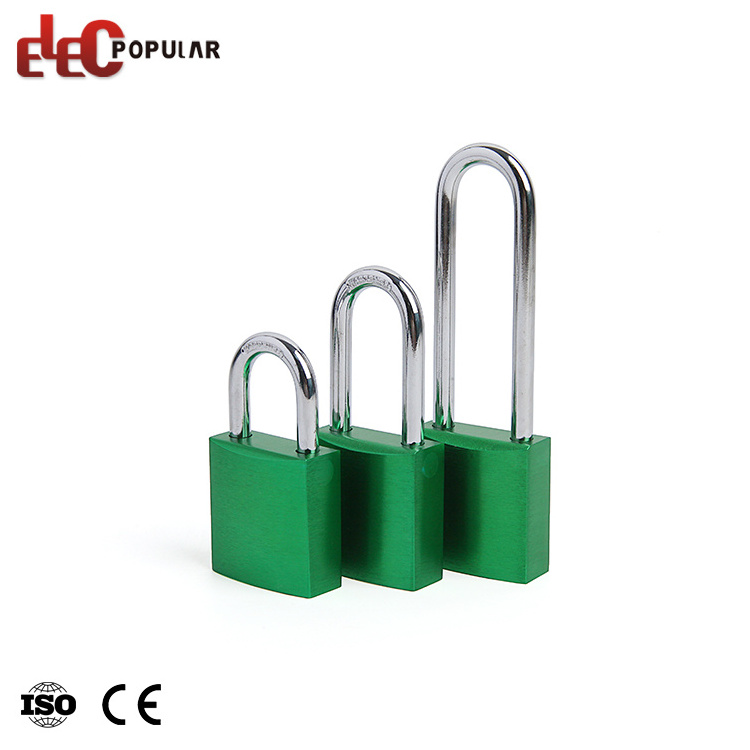 Various Sizes Durable Steel Shackle Safety Aluminum Padlock With Key