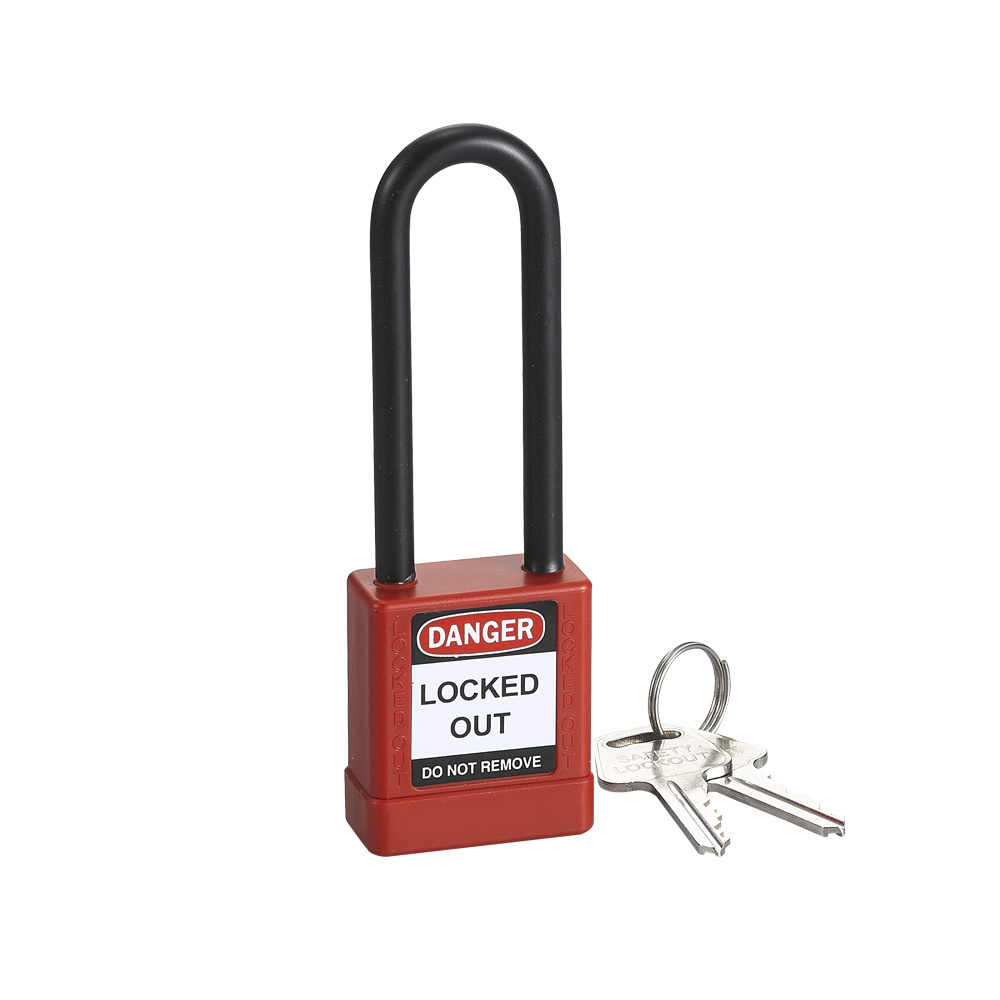 Industrial Top Security 76mm Pad locks Loto ABS Safety Padlock with Key