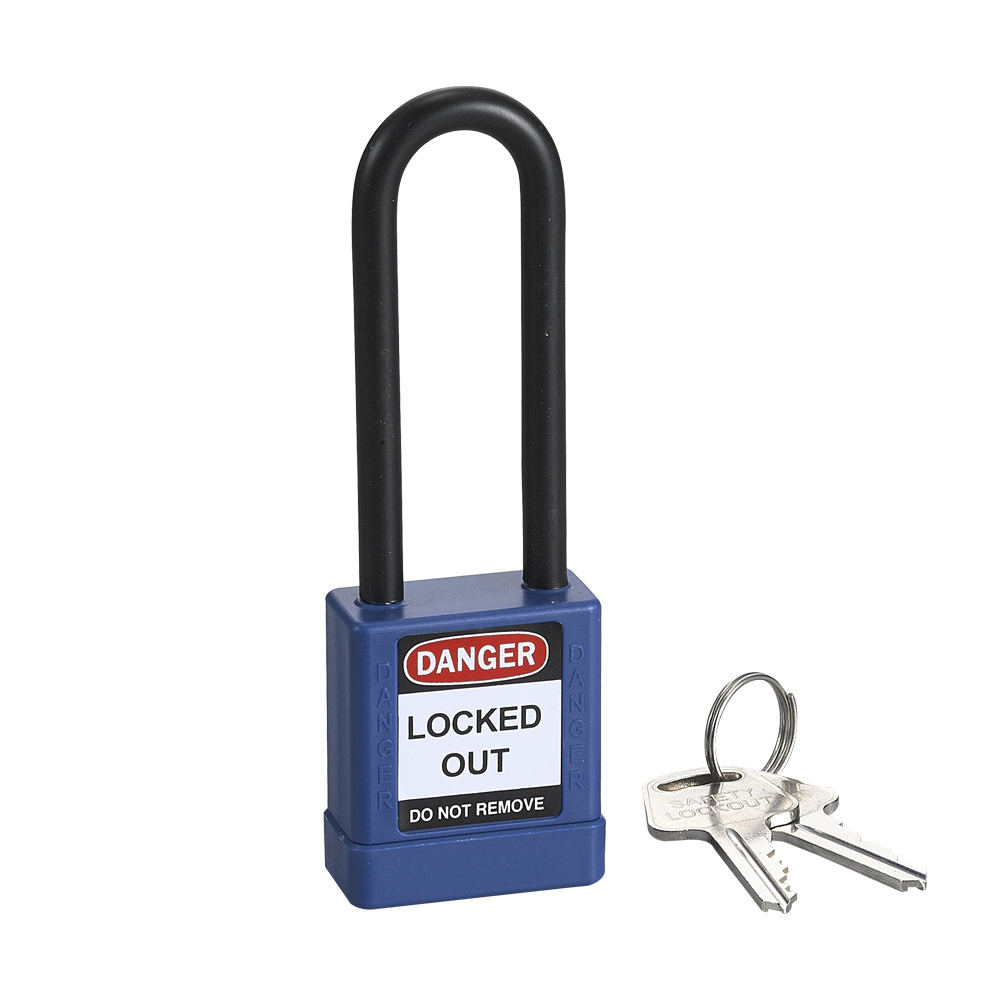 Industrial Top Security 76mm Pad locks Loto ABS Safety Padlock with Key