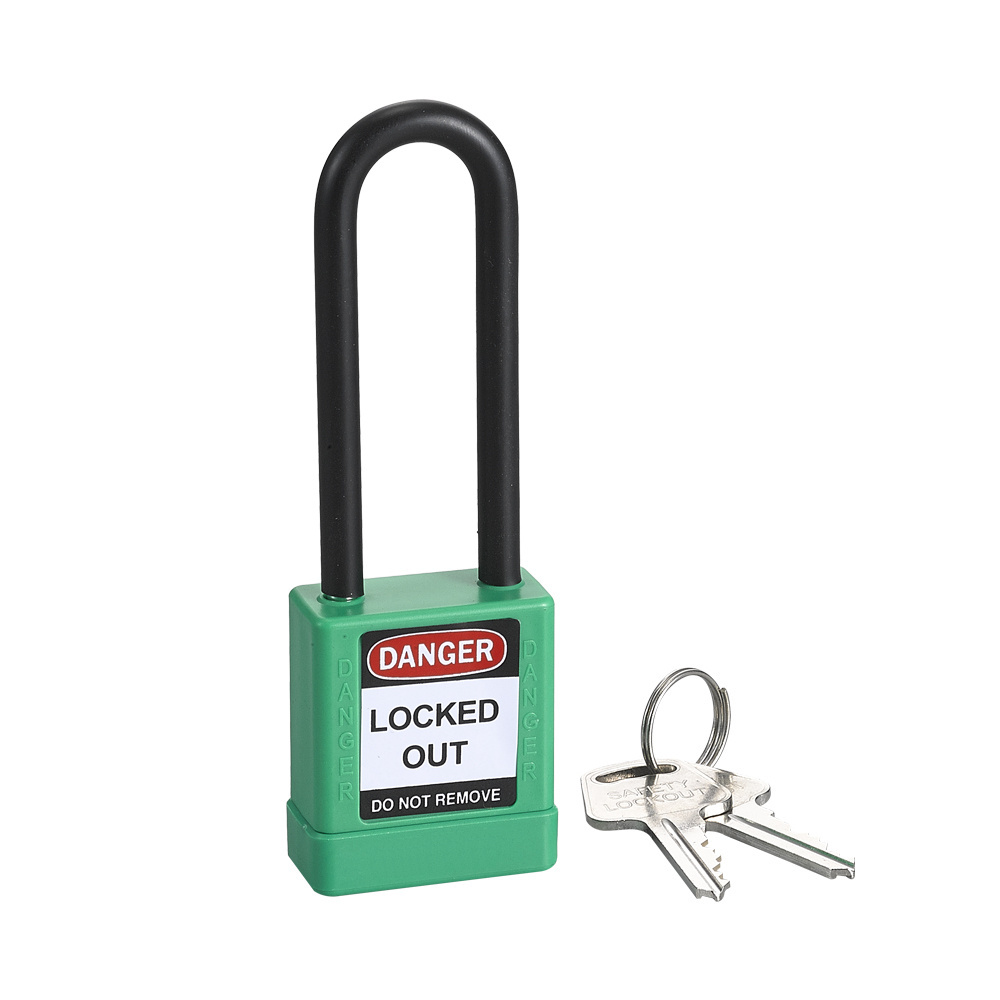 Industrial Top Security 76mm Pad locks Loto ABS Safety Padlock with Key