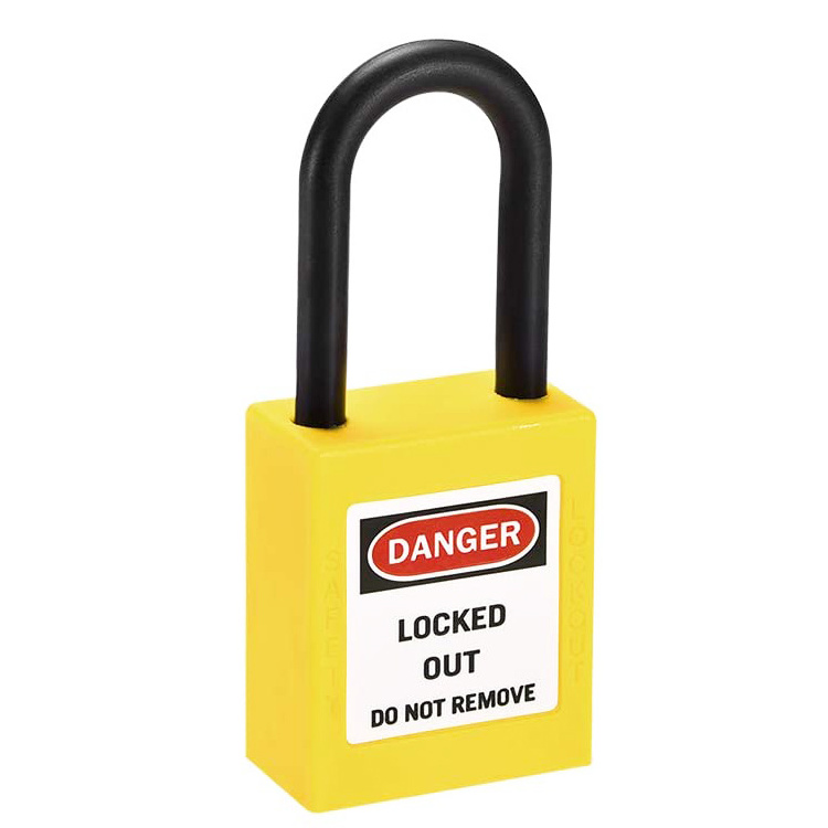 High Quality Top Security Industrial Insulation Safety Durable Plastic Nylon Lockout Padlock