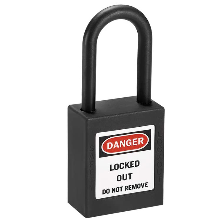 High Quality Top Security Industrial Insulation Safety Durable Plastic Nylon Lockout Padlock