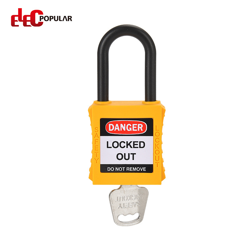 Elecpopular OEM Service High Security 38mm Insulation Shackle Pad Lock Keyed Alike Padlocks  Insulation Lock