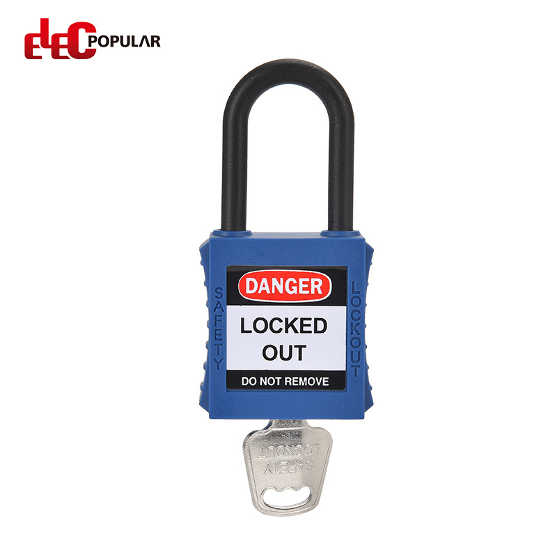 Elecpopular OEM Service High Security 38mm Insulation Shackle Pad Lock Keyed Alike Padlocks  Insulation Lock