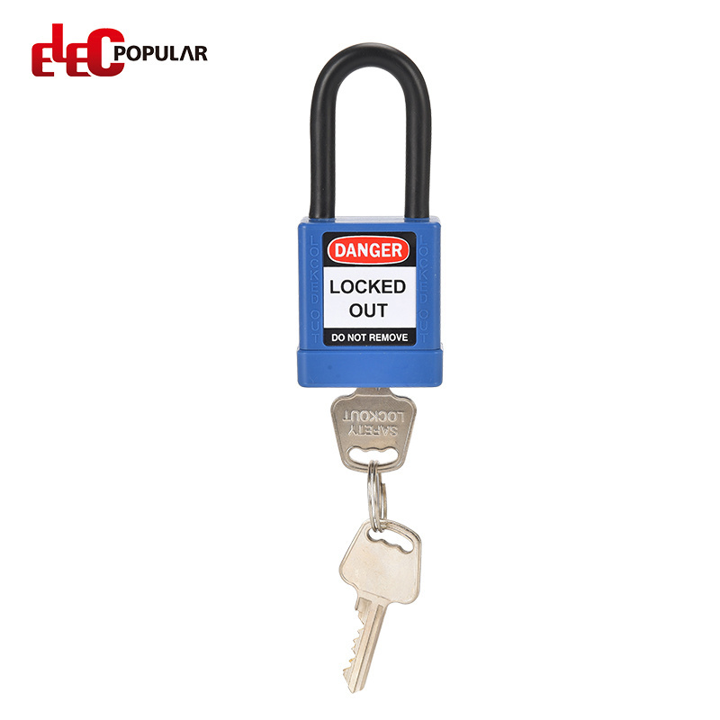 Elecpopular Industrial Top Security 38mm Pad locks Loto ABS Safety Padlock with Key