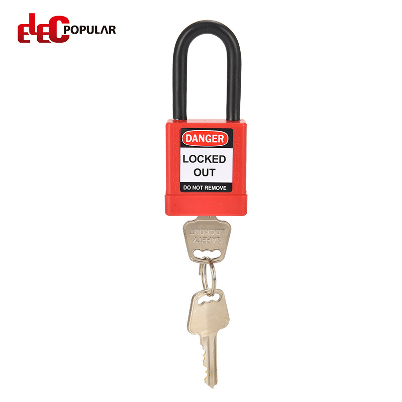 Elecpopular Industrial Top Security 38mm Pad locks Loto ABS Safety Padlock with Key