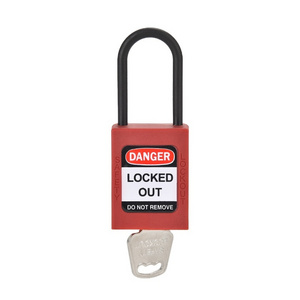 Elecpopular 38mm Nylon Shackle Red Keyed Security Padlock for Industrial Locking & Tagging for Electrically Conductive Areas