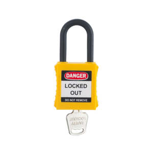 High Security Short Nylon Shackle Insulation ABS Safety Padlock