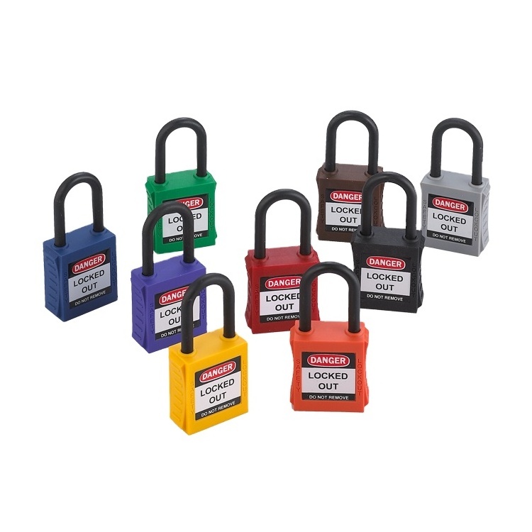 OEM Service High Security 38mm Insulation Shackle Pad Lock Keyed Alike Padlocks lockout tagout