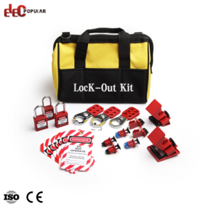 Muti Function Personal Safety Electrical Lockout Bag Kit With Padlocks And Cable Lock