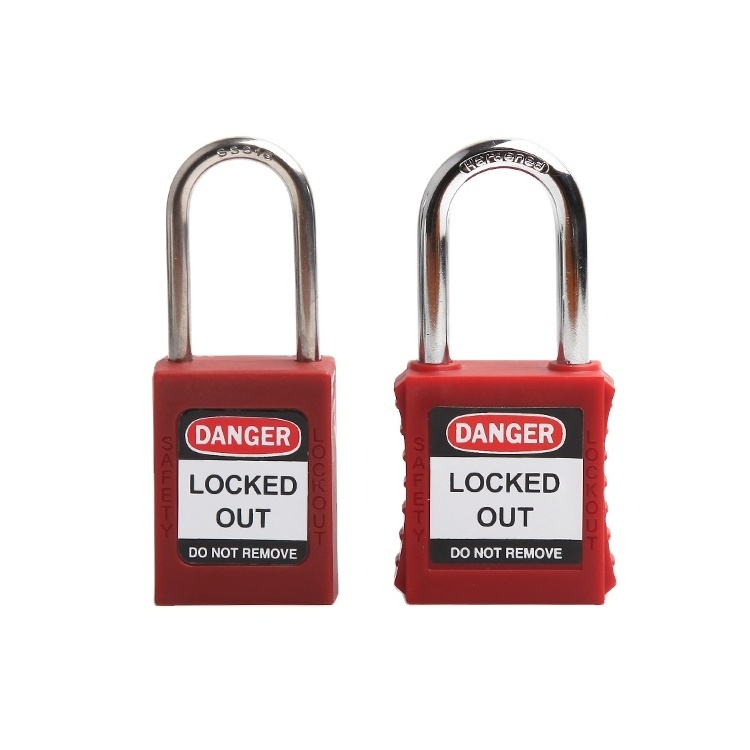 Bulk Industry Nylon Body 38Mm Stainless Steel Shackle Safety Padlock