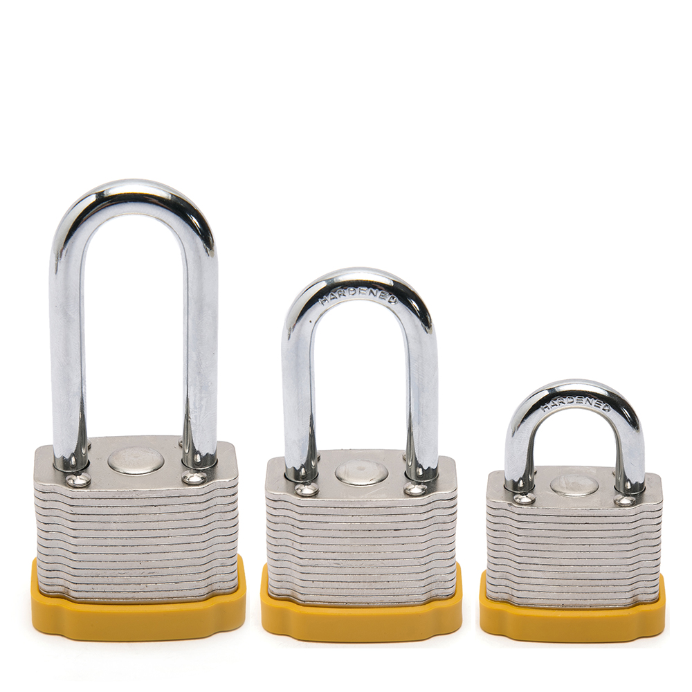 Best Rust-Proof 38mm Shackle Safety Steel Laminated Padlock With Two Keys