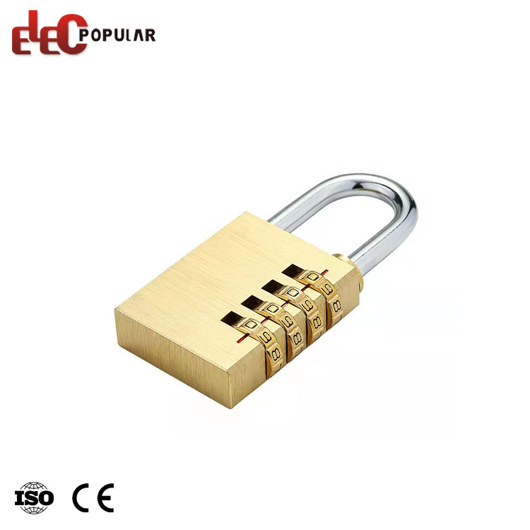 Small 4 Digital Security Anti-Rust Brass Combination Lock For Luggage Case