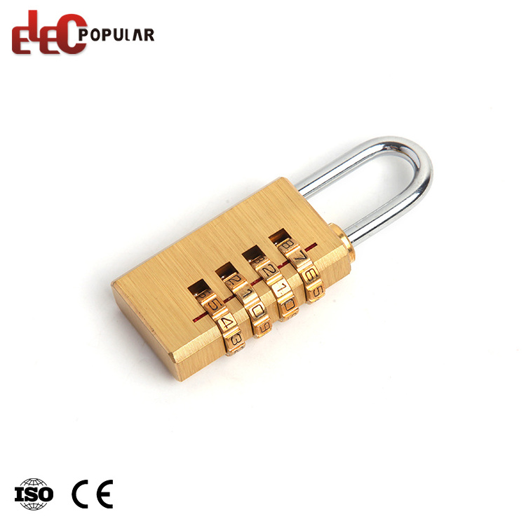 Small 4 Digital Security Anti-Rust Brass Combination Lock For Luggage Case