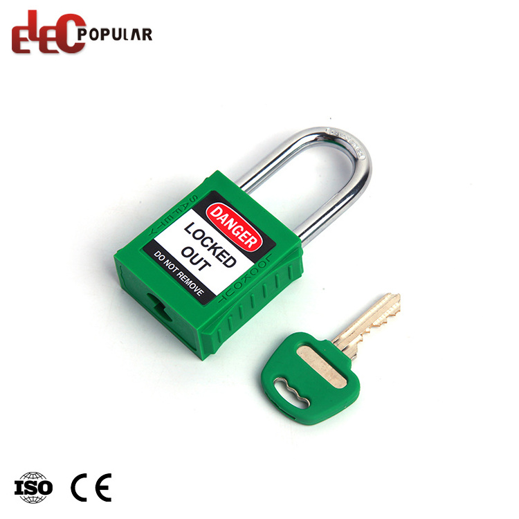 Multiple Size Available Portable Stainless Steel Shackle ABS Safety Padlock