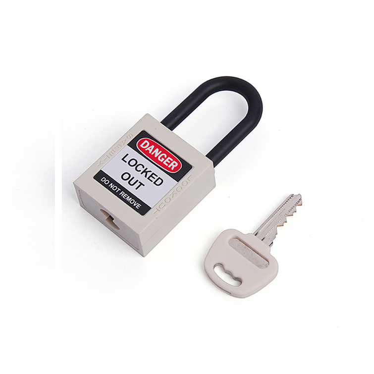 China Wholesale Nylon Shackle Industrial Safety Lock Padlock With Key