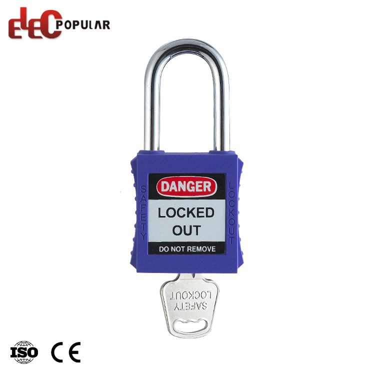 Elecpopular 38mm Multicolor Safety Padlock with Master Key Custom Laser Coding and Label for Overhaul of Industrial Equipment