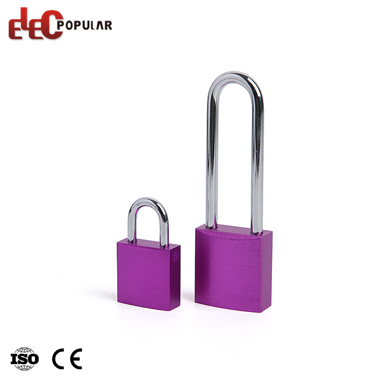 Various Sizes Durable Steel Shackle Safety Aluminum Padlock With Key