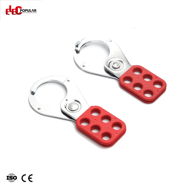 Best Quality Steel Lockout Safety 6 Lock Red Loto Hasps Lockout Devices