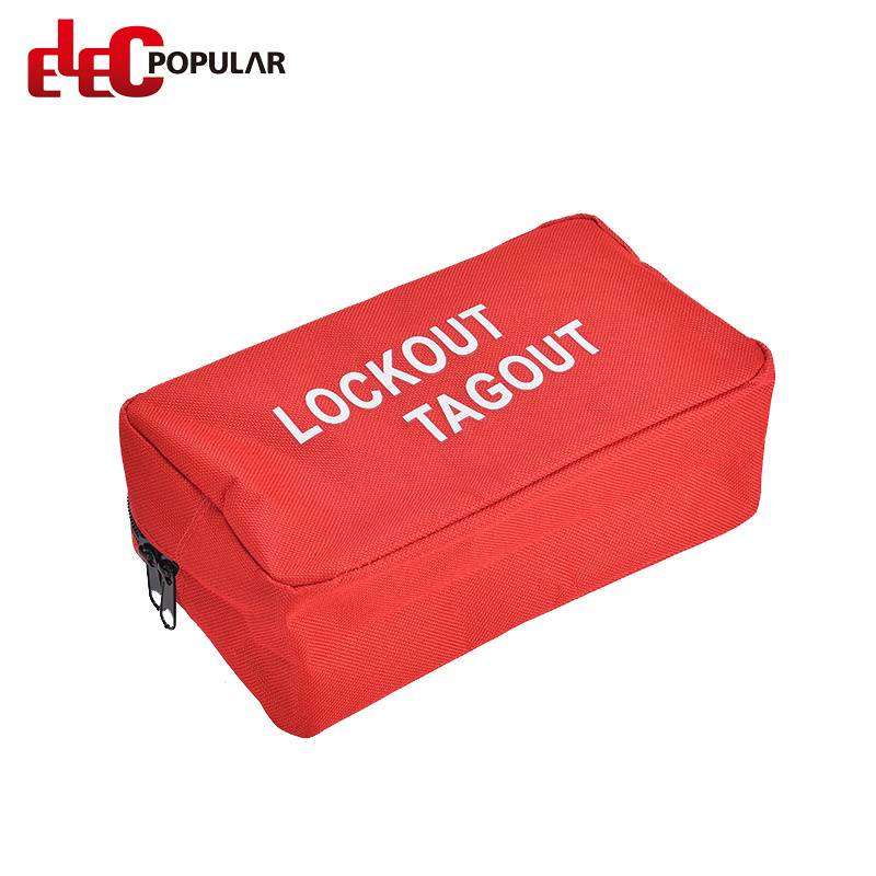 Elecpopular 2022 EP-9771A High Performance Maintenance RED Portable Safety Lockout Tool Bag Lockout Kit Safety Lockout Bag