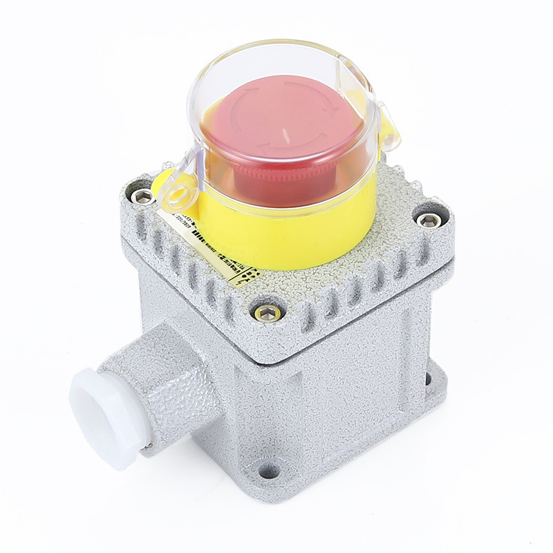 Explosion proof control push button switch with indicator lamp control box