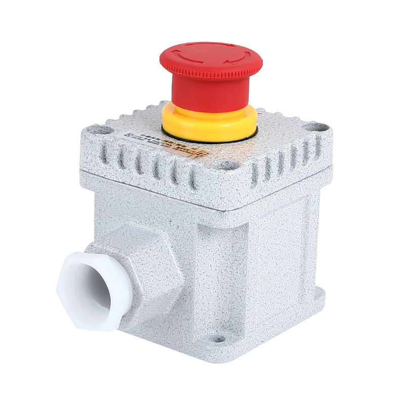 Explosion proof control push button switch with indicator lamp control box