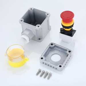 Explosion proof control push button switch with indicator lamp control box