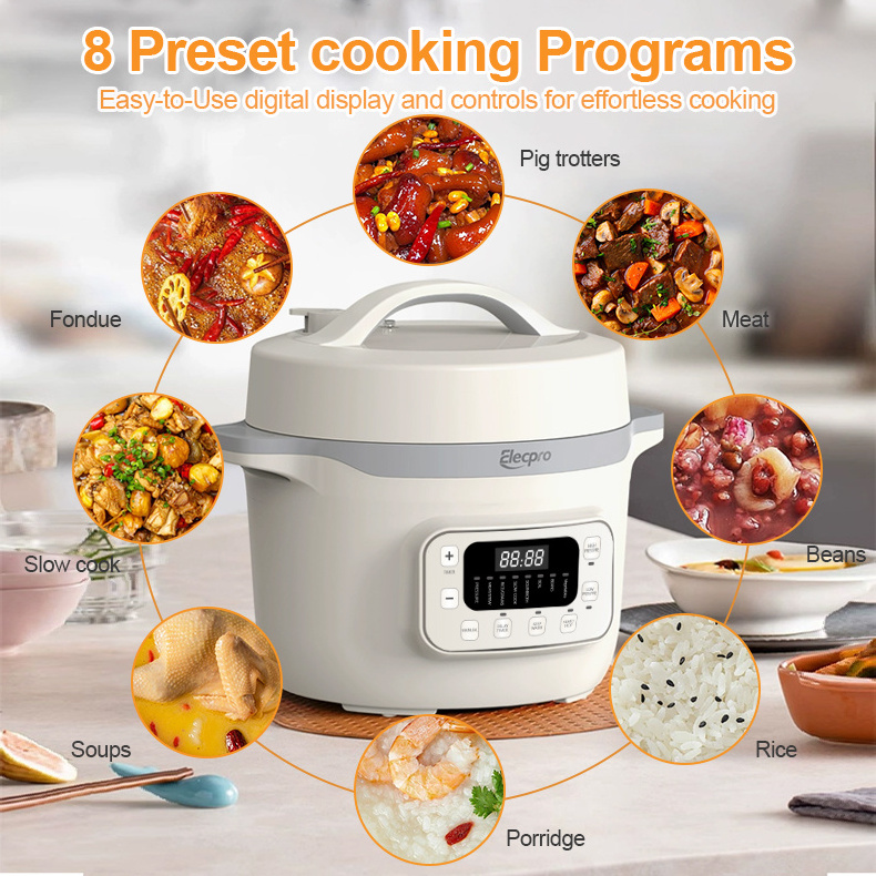 High Quality Instant Cooking Pot 70kPa 10in1 Multifunctional pressure cooker  4L 6L 8L rice electric pressure cooker