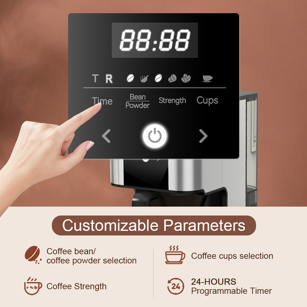 Hot selling Good Quality OEM Fully automaticdrip coffee machine Grinder Coffee Maker