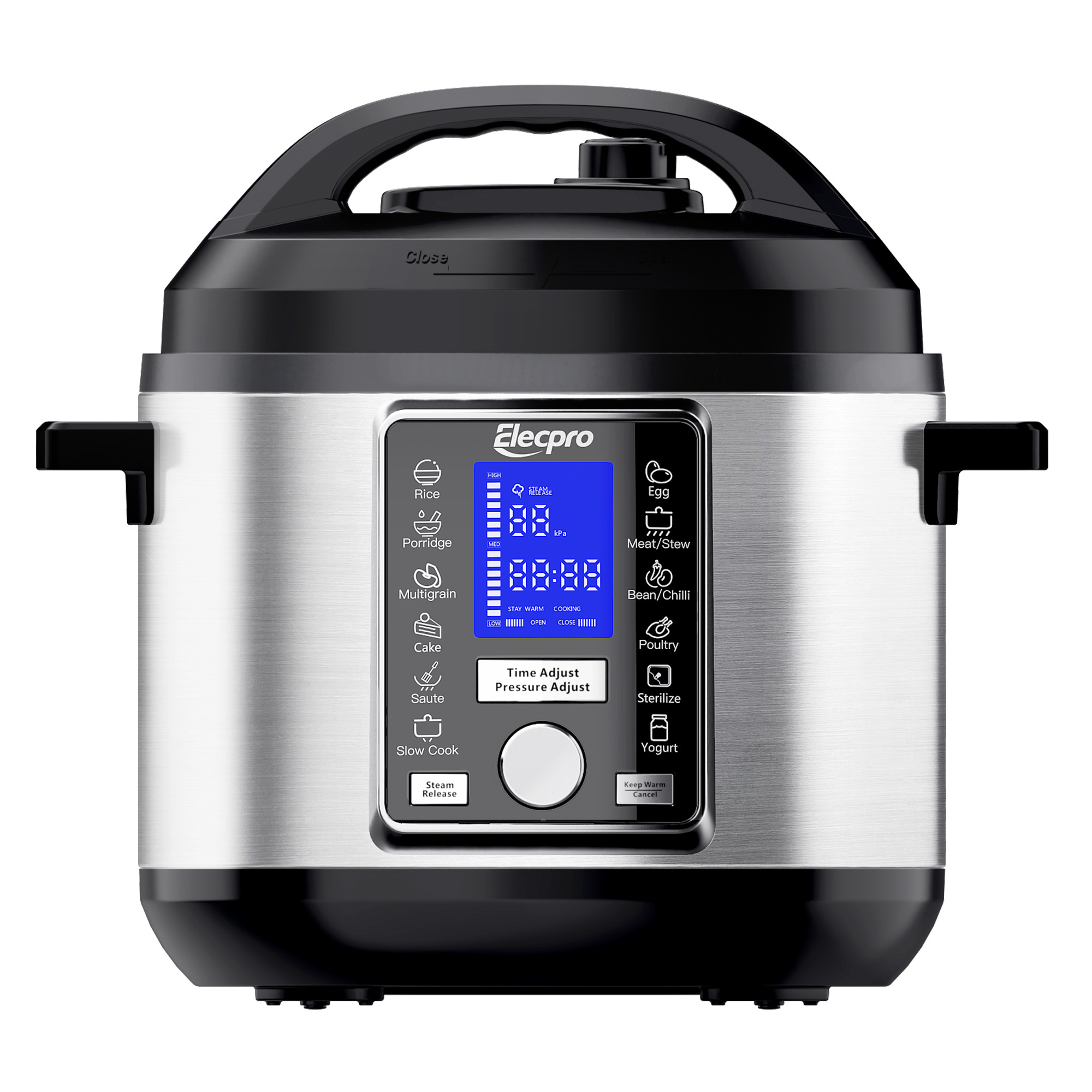 2024 Hot sale 6L 1000W 80kPa LED Display Digital non-stick coating stainless steel Electric Pressure Cooker