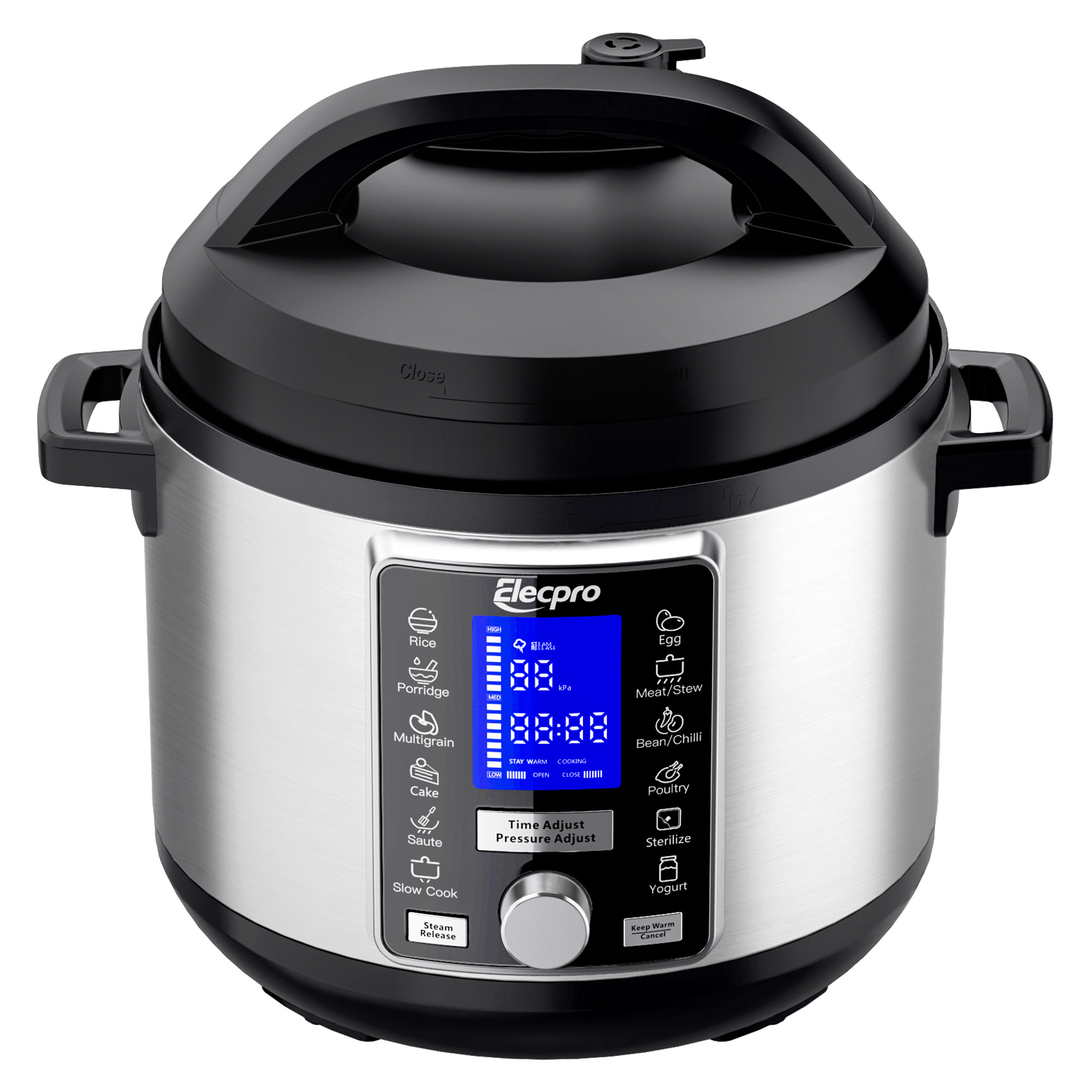 2024 Hot sale 6L 1000W 80kPa LED Display Digital non-stick coating stainless steel Electric Pressure Cooker