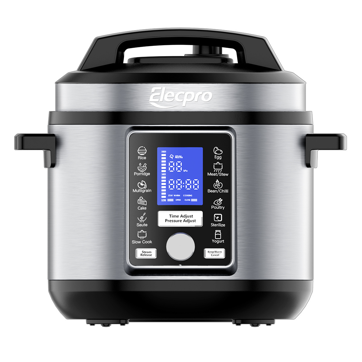 profession Factory 6L 1000W 80kPa Multifunctional Liquid Crystal Display Digital Control Electric Pressure Cooker