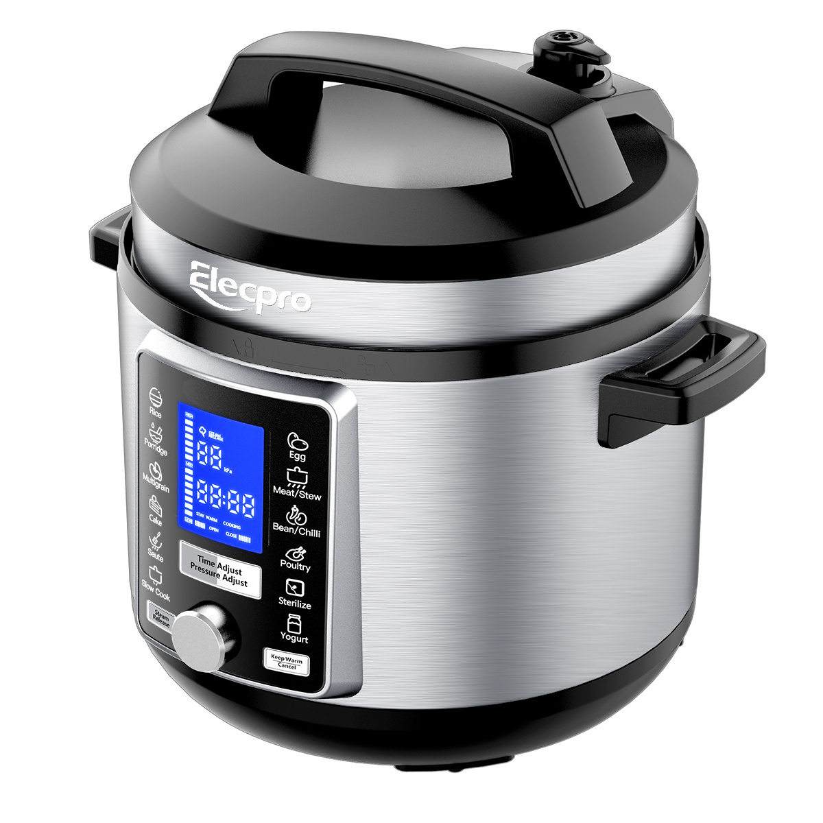 profession Factory 6L 1000W 80kPa Multifunctional Liquid Crystal Display Digital Control Electric Pressure Cooker