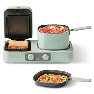 High quality Multifunctional breakfast machine 3 in 1 breakfast  sandwich maker for home use