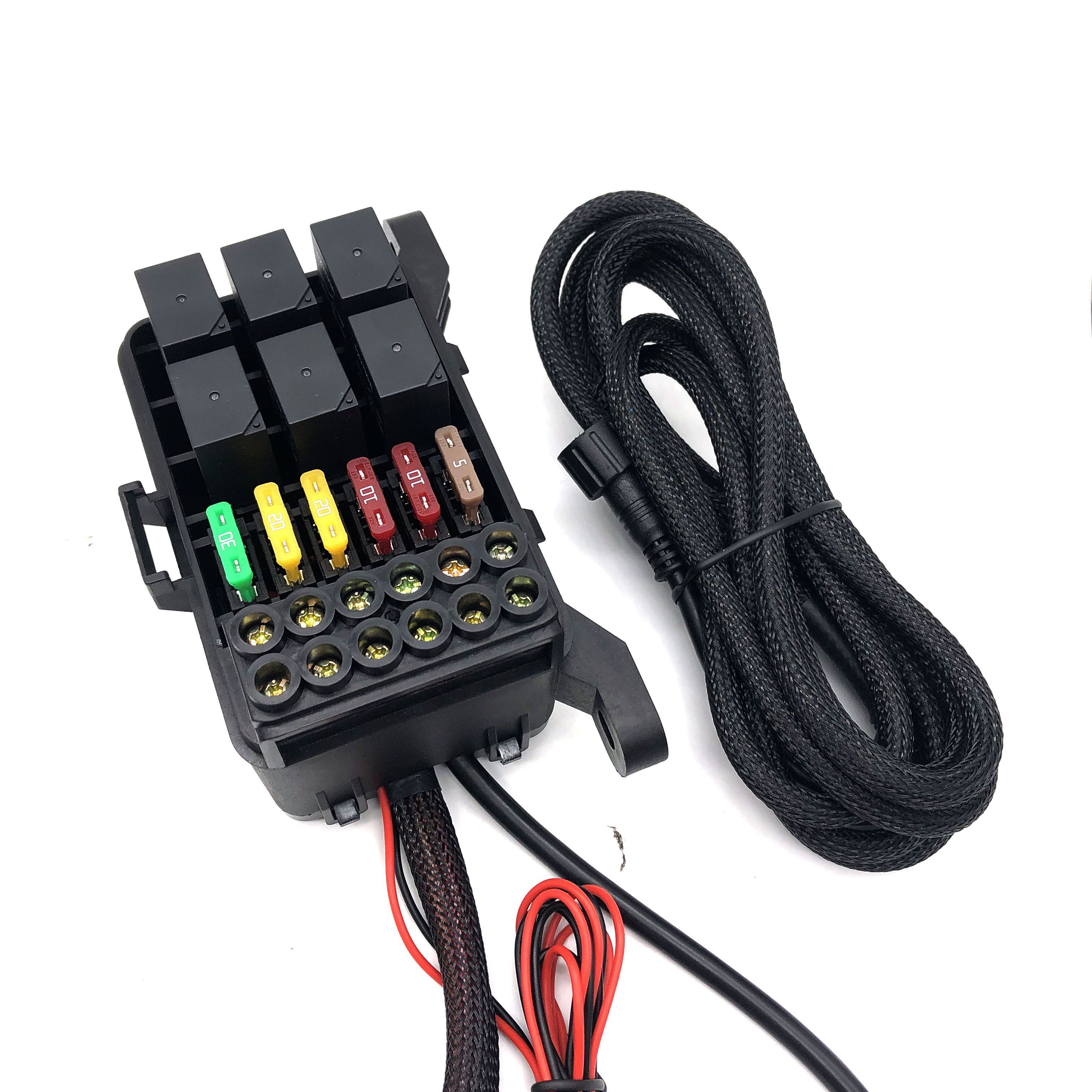 DC12V 24V 6 Gang Automotive Light control Box Switch Panel For ATV UTV