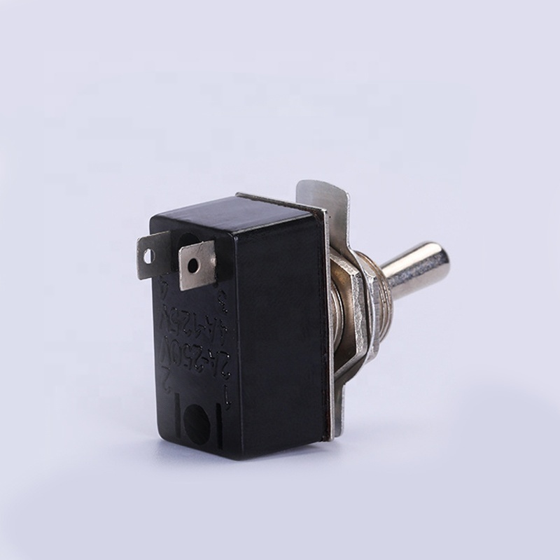 KN3-1 METAL Medium 2 position spst toggle switch 2A 250V/4A 125V 2 feet ON-OFF Toggle Switch