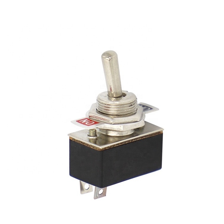 KN3-1 METAL Medium 2 position spst toggle switch 2A 250V/4A 125V 2 feet ON-OFF Toggle Switch