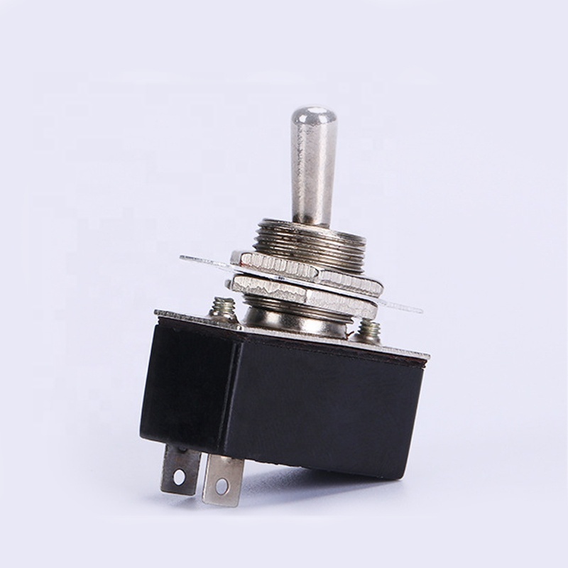 KN3-1 METAL Medium 2 position spst toggle switch 2A 250V/4A 125V 2 feet ON-OFF Toggle Switch