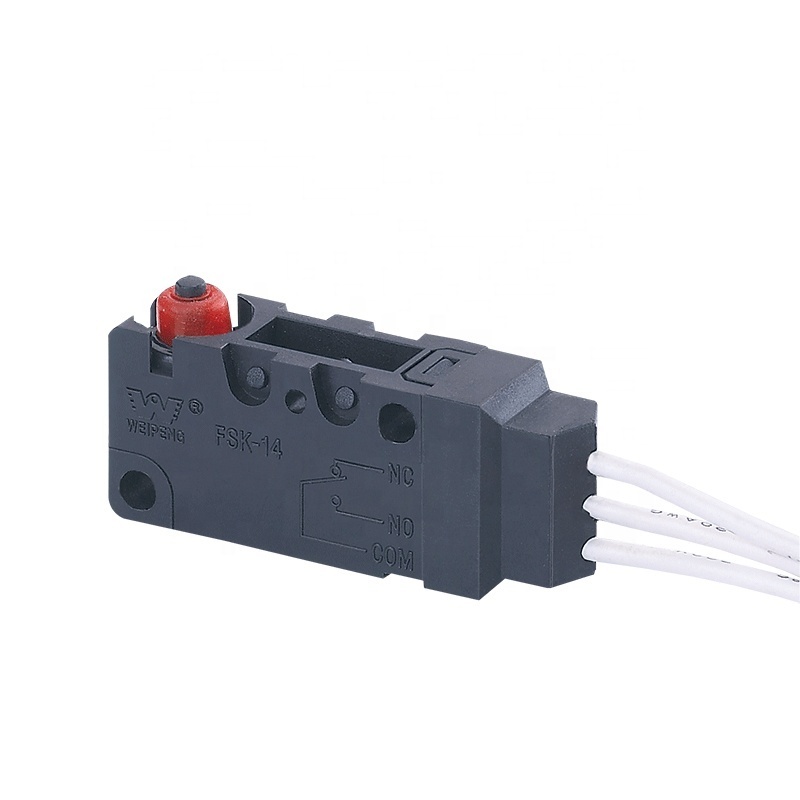 FSK-14-5A-035 IP67 defond snap action micro switch 5A 250V waterproof micro switch with metal roller