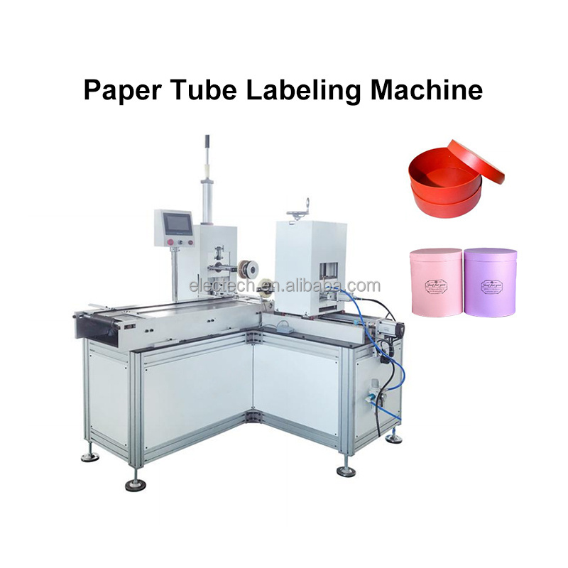 Cylinder Box Curling Labeling Cutting Machine Jewelry Chips Gift Sugar Can Assembling Composite Paper Round Box Making Machine