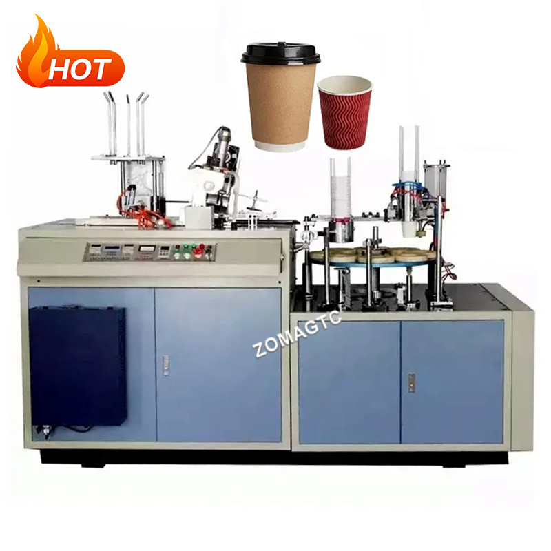 Disposable Automatic Double Wall Paper Cup Making Machine Price Ripple Coffee Paper Cup Forming Machine