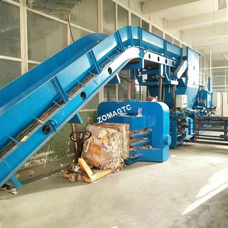 Wastepaper Horizontal Baling Press Baling Machine Hydraulic Rice Husk Baler Horizontal Hydraulic Baler Machine