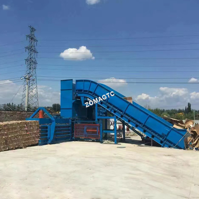 Wastepaper Horizontal Baling Press Baling Machine Hydraulic Rice Husk Baler Horizontal Hydraulic Baler Machine