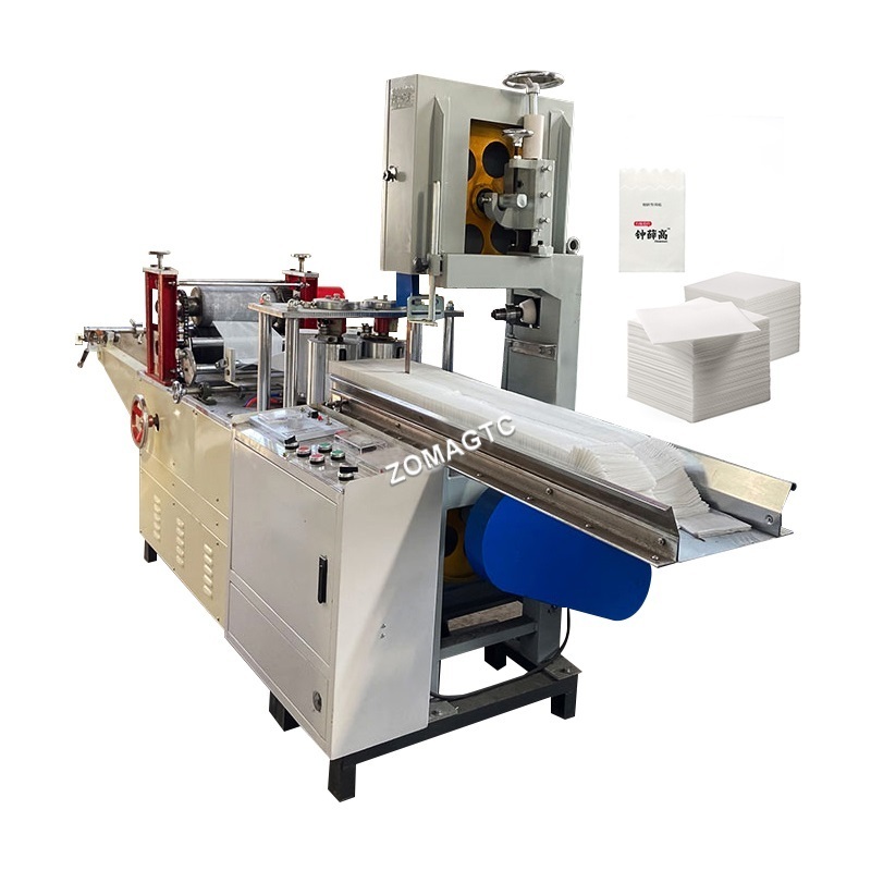 Fully Automatic Napkin Paper Embossing Press Folding Cutting Packing Machine Tissue Paper Napkin Making Machine