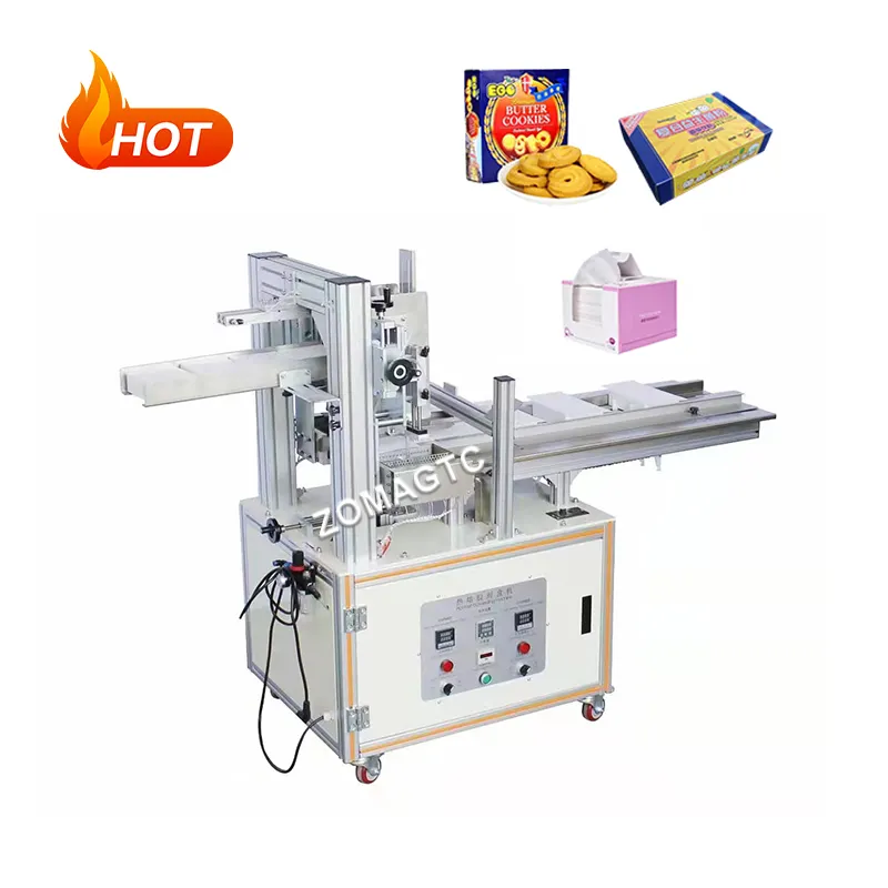 Hot Sale Automatic Box Sealing Packaging Machine Biscuit Carton Box Packing Machine Cookie Box Sealing Machine