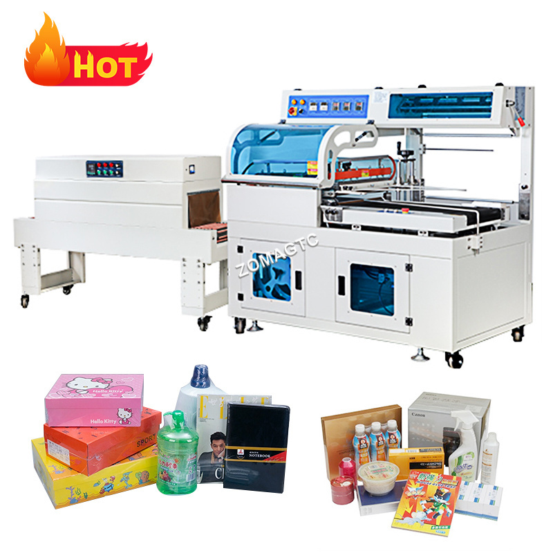 Automatic Plastic PE PVC Film Box Bottle Wrap Packing Machines Tunnel Sleeve Food Sealing Thermal Heat Shrink Wrapping Machine