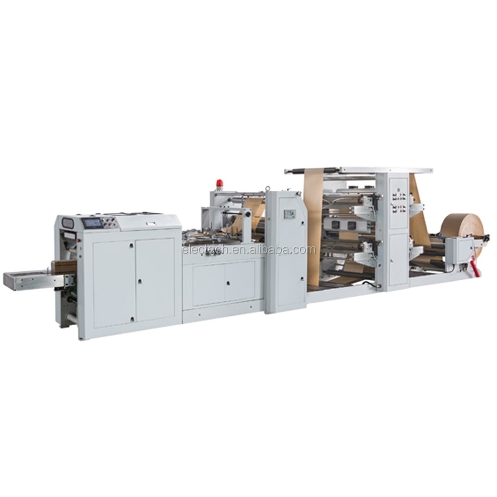 Fully Automatic Sharp Bottom Paper Bag Making Machine with Flexo Printing