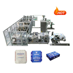 High Speed Automatic PP block bottom Valve Bag Making Machine Production Line Plastic Polypropylene Cement Valve Bag machine